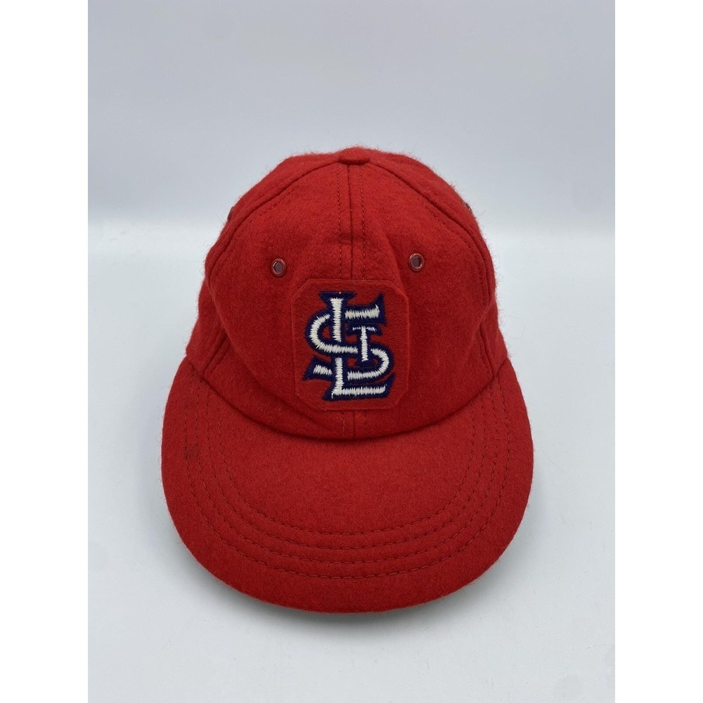 Vintage 50s/60s St Louis Cardinals Red Wool Cap Hat Felt MLB Sz Small Union Made